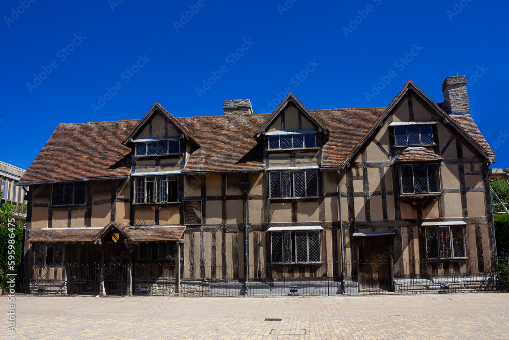 An old picturesque English house An old picturesque English house