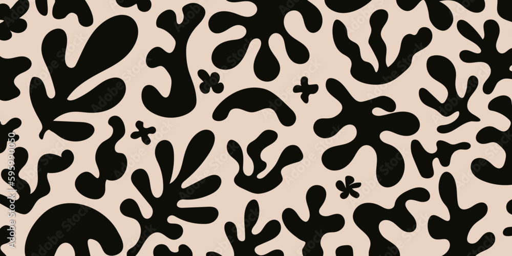 Contemporary & abstract organic Matisse inspired shapes background. Modern trendy scribbles curve plants, ocean, sea. minimal aesthetic. Contemporary & abstract organic Matisse inspired shapes background. Modern trendy scribbles curve plants, ocean, sea. minimal aesthetic.