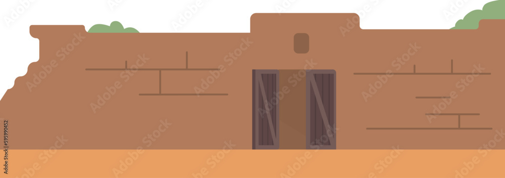 Ancient Wall Of Jerusalem Town Stands As A Symbol Of The City's Rich History, Culture, And Heritage, Vector Illustration Ancient Wall Of Jerusalem Town Stands As A Symbol Of The City's Rich History, Culture, And Heritage, Vector Illustration