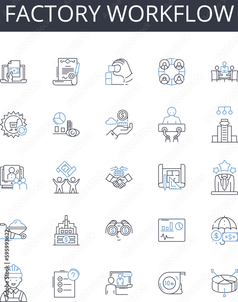 Factory workflow line icons collection. Legislation, Reform, Access, Equity, Insurance, Medicare, Medicaid vector and linear illustration. Affordable Care Act,Public Health,Prevention outline signs Factory workflow line icons collection. Legislation, Reform, Access, Equity, Insurance, Medicare, Medicaid vector and linear illustration. Affordable Care Act,Public Health,Prevention outline signs