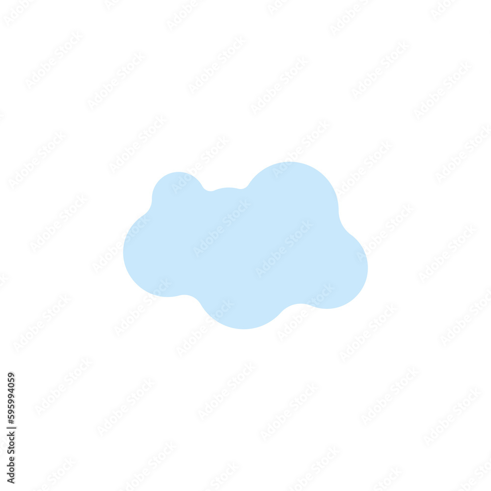 A cloud in the blue sky A cloud in the blue sky