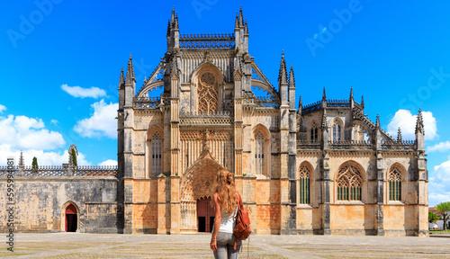 Canvas Print The Monastery of Batalha- Tour tourism in Portugal- 2023