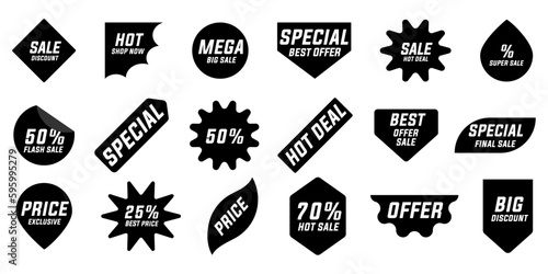 Promotion sale poster banner collection. Sale, discount, best price, special offer