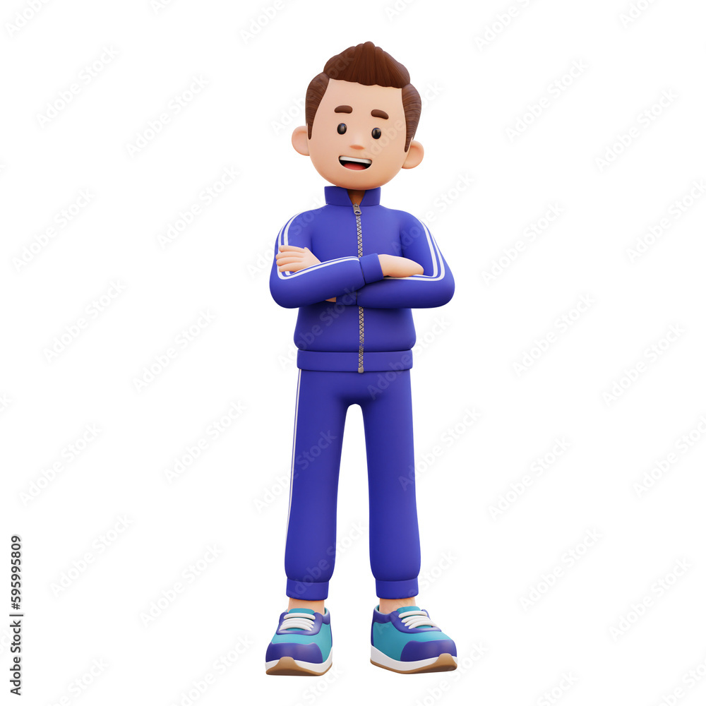 3d male character arm crossed 3d male character arm crossed