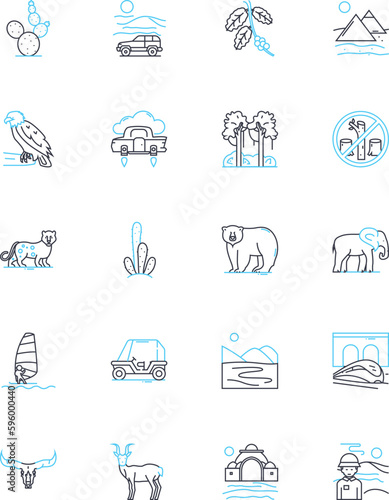 Mind boggling linear icons set. Perplexing, Confounding, Mystifying, Enigmatic, Unfathomable, Inscrutable, Baffling line vector and concept signs. Puzzling,Bewildering,Mind-bending outline
