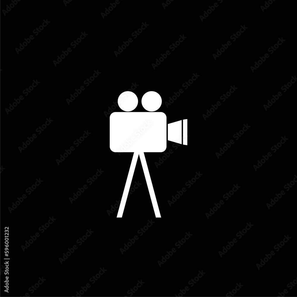 Camera Icon Image isolated on black background Camera Icon Image isolated on black background