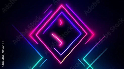 glowing sign abstract design