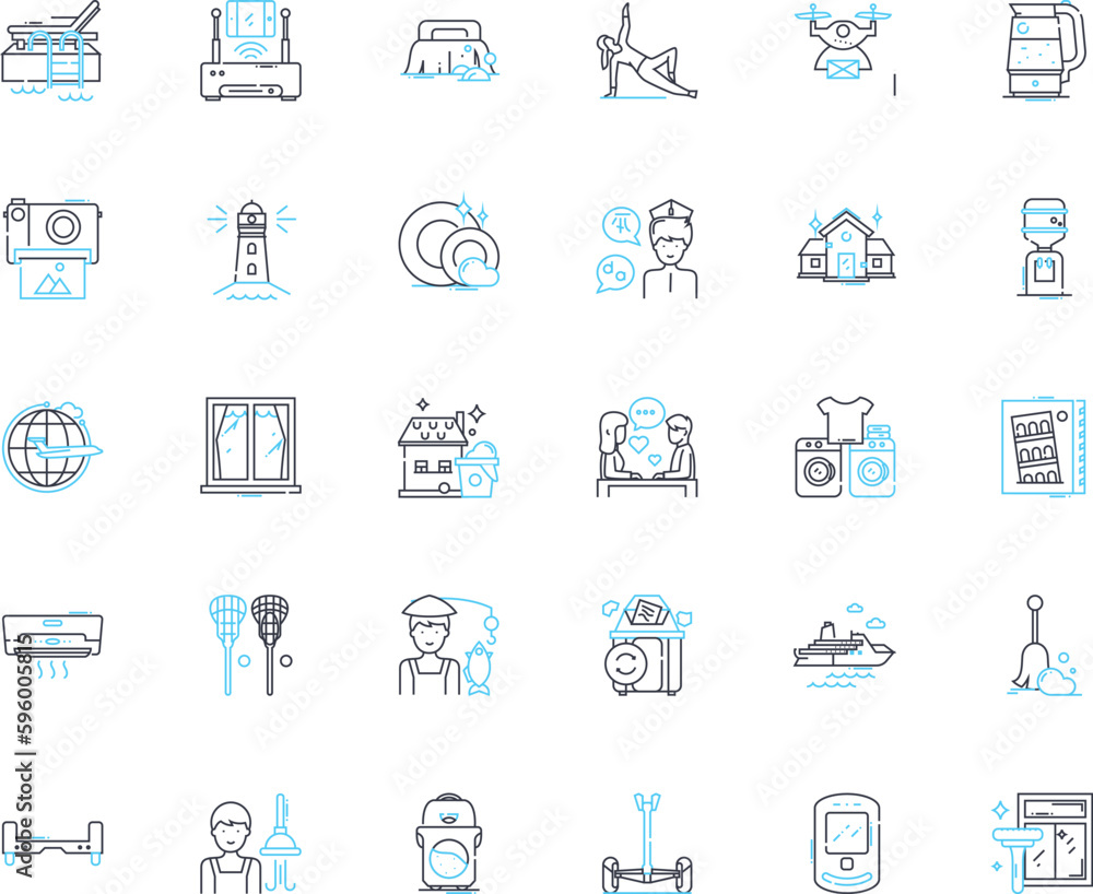 Home maintenance linear icons set. Plumbing, Electrical, Carpentry, Painting, Roofing, Gutters, Lawn line vector and concept signs. Landscaping,Flooring,HVAC outline illustrations Home maintenance linear icons set. Plumbing, Electrical, Carpentry, Painting, Roofing, Gutters, Lawn line vector and concept signs. Landscaping,Flooring,HVAC outline illustrations