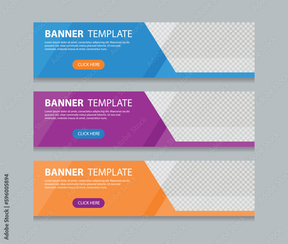 abstract web banner design template abstract web banner design template