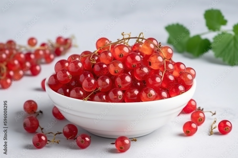 Currant in white bowl. Ingredients for juice, dessert, salad, dishes. Currant in white bowl. Ingredients for juice, dessert, salad, dishes.