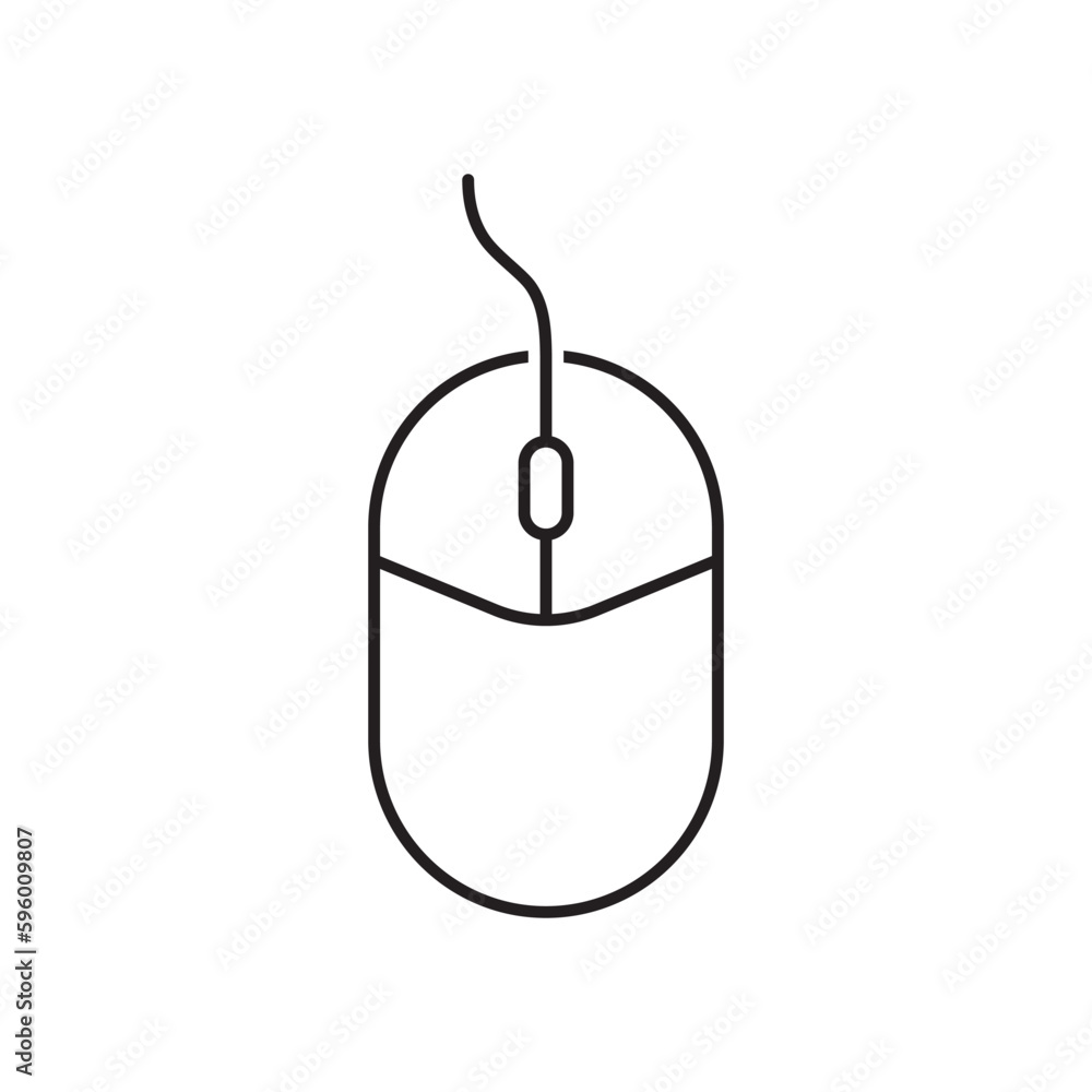 PC mouse vector icon. Mouse flat sign design. Computer mouse symbol pictogram. UX UI icon PC mouse vector icon. Mouse flat sign design. Computer mouse symbol pictogram. UX UI icon