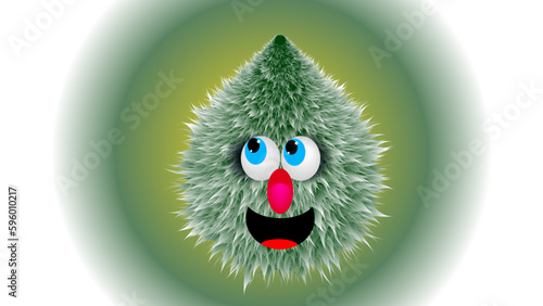 Funny Hairy Monster 