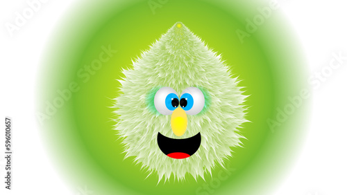 Funny Hairy Monster 