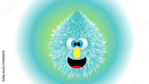 Funny Hairy Monster 