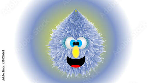 Funny Hairy Monster 