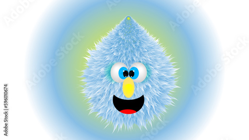 Funny Hairy Monster 