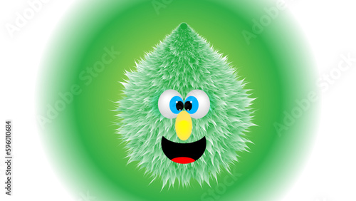 Funny Hairy Monster 