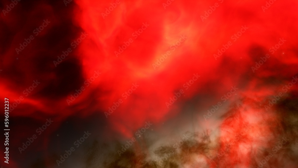 Cosmic background with a blue purple nebula and stars Cosmic background with a blue purple nebula and stars