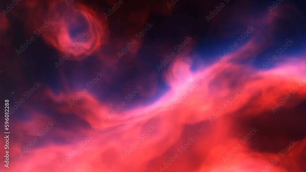Cosmic background with a blue purple nebula and stars Cosmic background with a blue purple nebula and stars