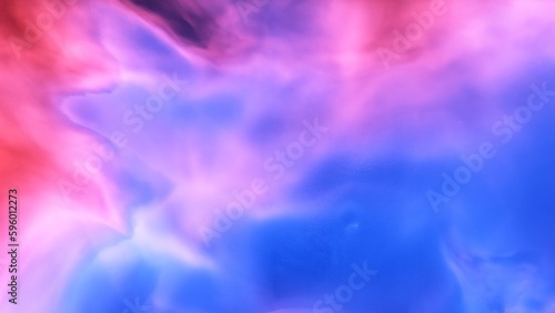 Cosmic background with a blue purple nebula and stars