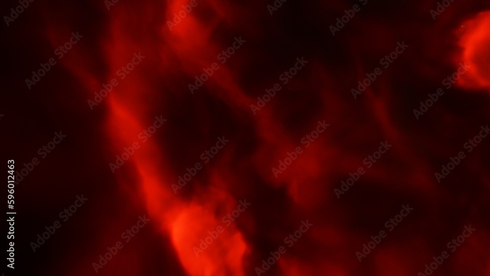 nebula gas cloud in deep outer space, science fiction illustration, colorful space background with stars 3d render