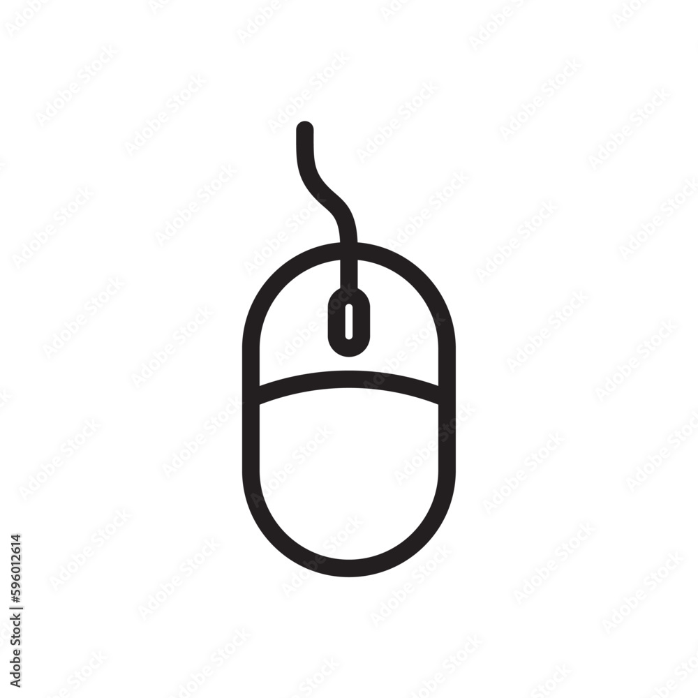 PC mouse vector icon. Mouse flat sign design. Computer mouse symbol pictogram. UX UI icon PC mouse vector icon. Mouse flat sign design. Computer mouse symbol pictogram. UX UI icon