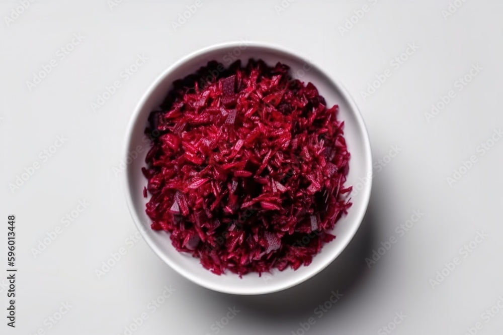 Grated beet in a white bol. Ingredients for juice, salad, dishes, cuisine. Grated beet in a white bol. Ingredients for juice, salad, dishes, cuisine.