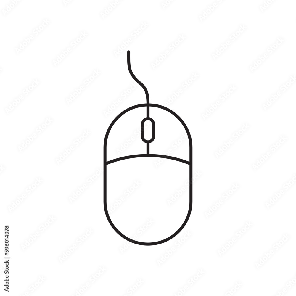 PC mouse vector icon. Mouse flat sign design. Computer mouse symbol pictogram. UX UI icon PC mouse vector icon. Mouse flat sign design. Computer mouse symbol pictogram. UX UI icon