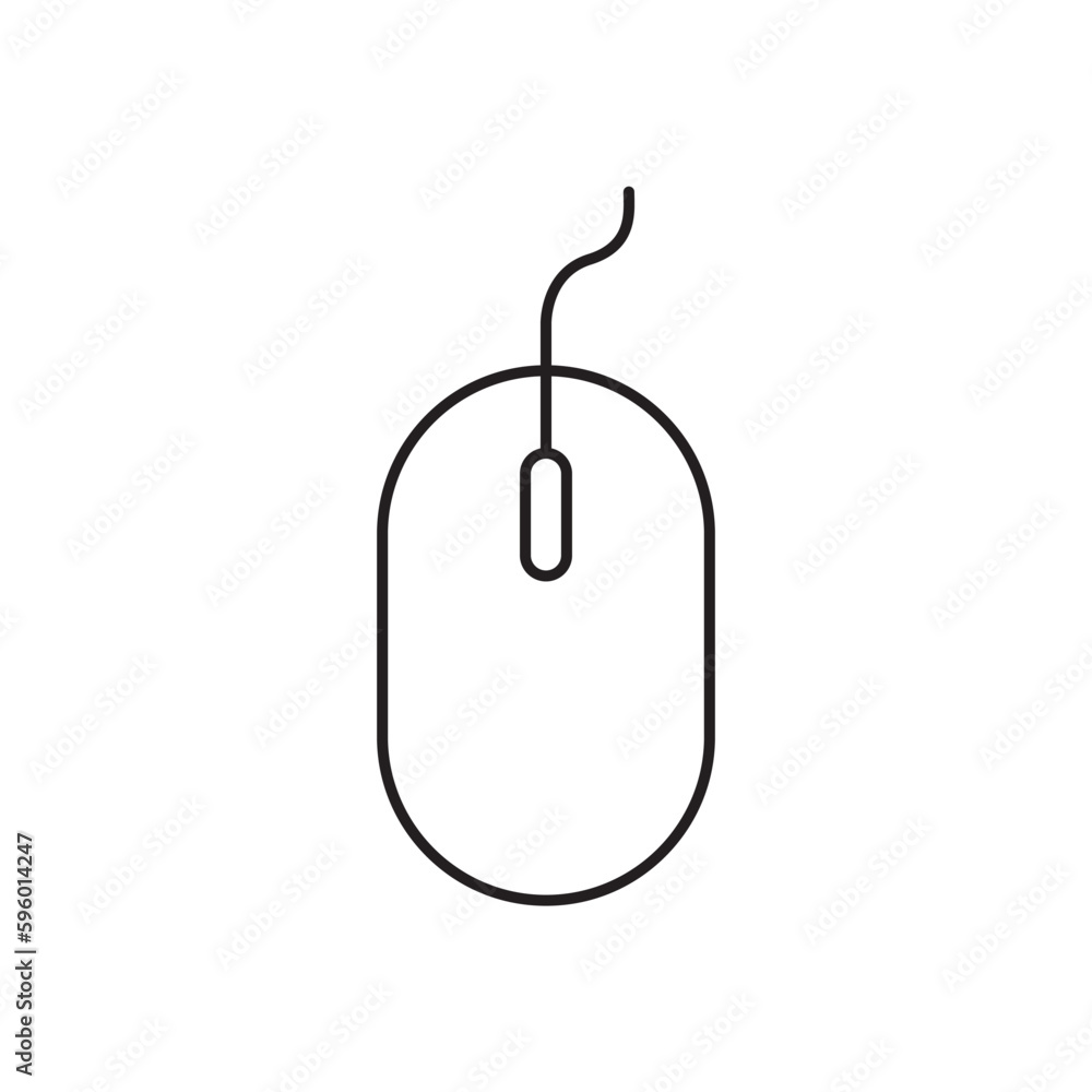 PC mouse vector icon. Mouse flat sign design. Computer mouse symbol pictogram. UX UI icon PC mouse vector icon. Mouse flat sign design. Computer mouse symbol pictogram. UX UI icon
