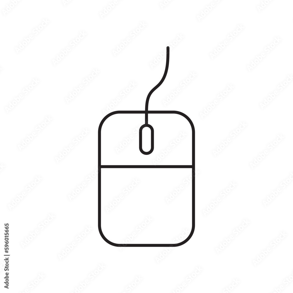 PC mouse vector icon. Mouse flat sign design. Computer mouse symbol pictogram. UX UI icon PC mouse vector icon. Mouse flat sign design. Computer mouse symbol pictogram. UX UI icon