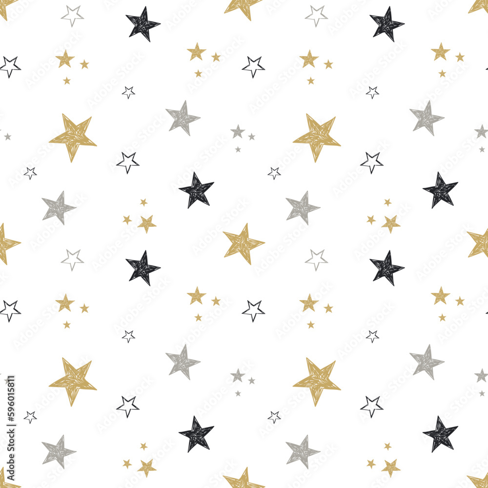 Simple and cute stars seamless pattern for kids. Creative kids texture for fabric, wrapping, textile, wallpaper, apparel etc. Simple and cute stars seamless pattern for kids. Creative kids texture for fabric, wrapping, textile, wallpaper, apparel etc.