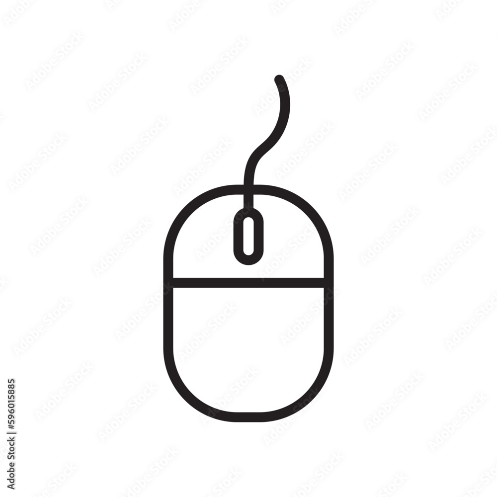 PC mouse vector icon. Mouse flat sign design. Computer mouse symbol pictogram. UX UI icon PC mouse vector icon. Mouse flat sign design. Computer mouse symbol pictogram. UX UI icon