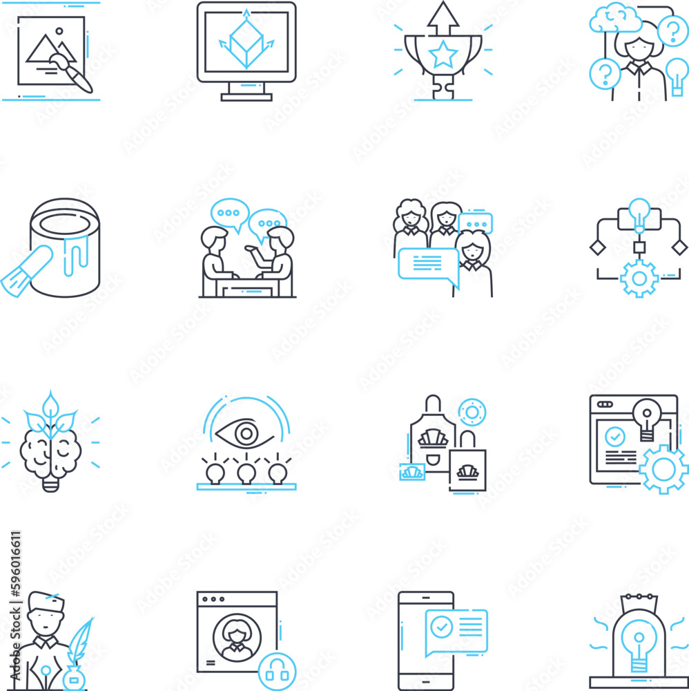 Modern art linear icons set. minimalism, abstraction, expressionism, surrealism, cubism, impressionism, contemporary line vector and concept signs. urbanism,postmodernism,neoclassicism outline Modern art linear icons set. minimalism, abstraction, expressionism, surrealism, cubism, impressionism, contemporary line vector and concept signs. urbanism,postmodernism,neoclassicism outline