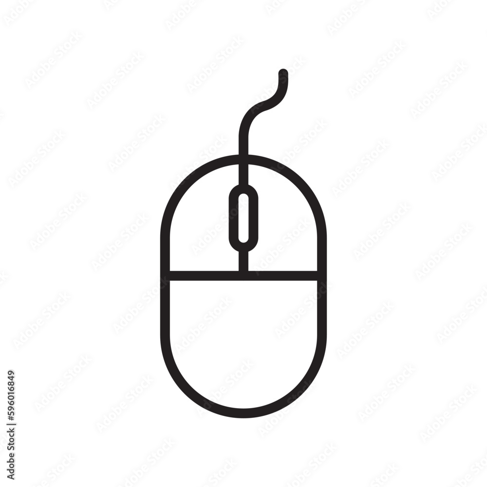 PC mouse vector icon. Mouse flat sign design. Computer mouse symbol pictogram. UX UI icon PC mouse vector icon. Mouse flat sign design. Computer mouse symbol pictogram. UX UI icon