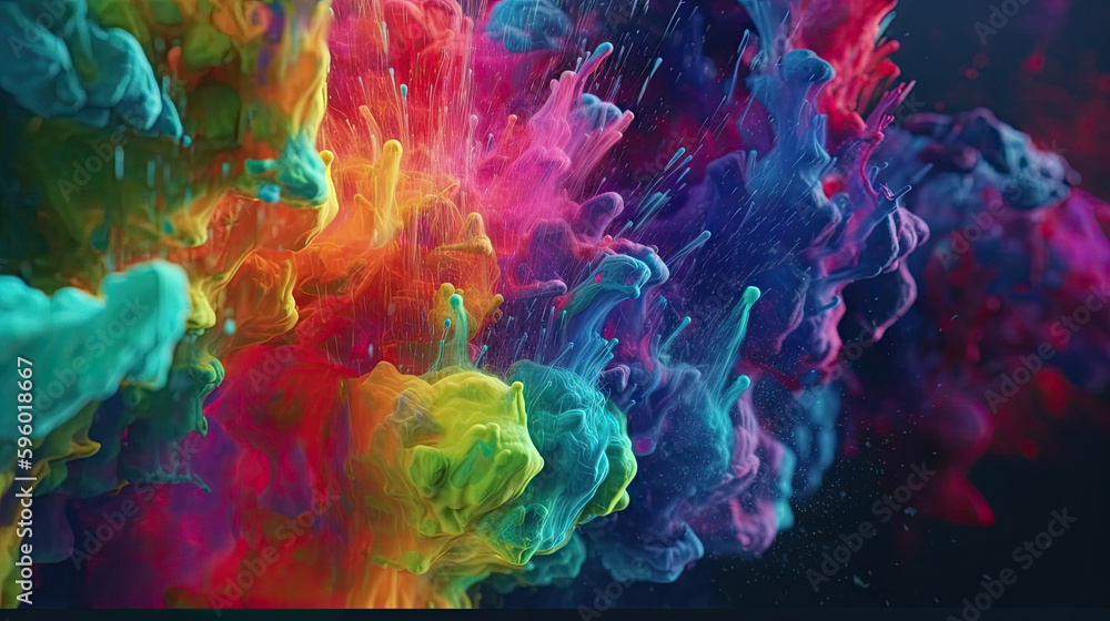 abstract watercolor background created with generative ai