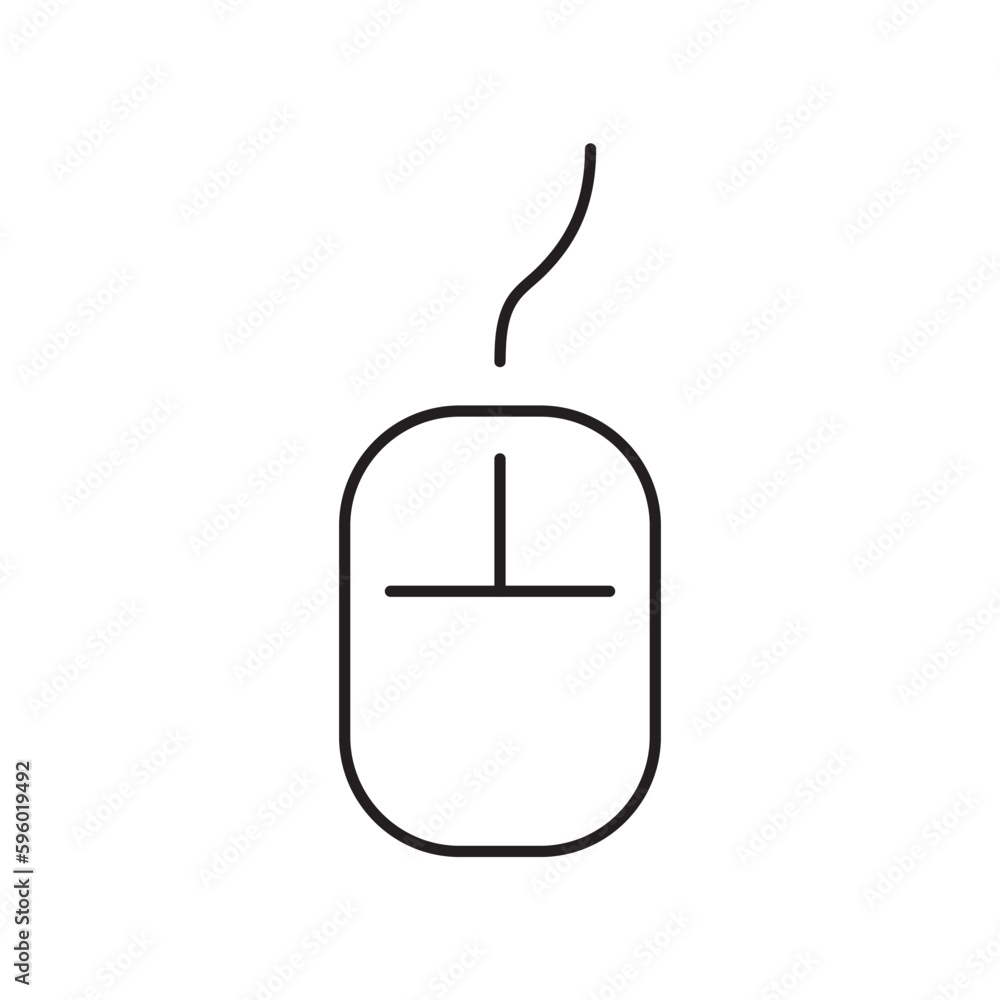 PC mouse vector icon. Mouse flat sign design. Computer mouse symbol pictogram. UX UI icon PC mouse vector icon. Mouse flat sign design. Computer mouse symbol pictogram. UX UI icon