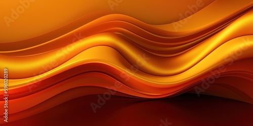 Abstract Background with 3D Wave silk - Generative Ai