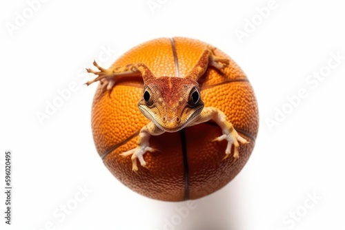 Salamander Basketball Slam Dunk Winner Playing Basketball With Copyspace Generative AI