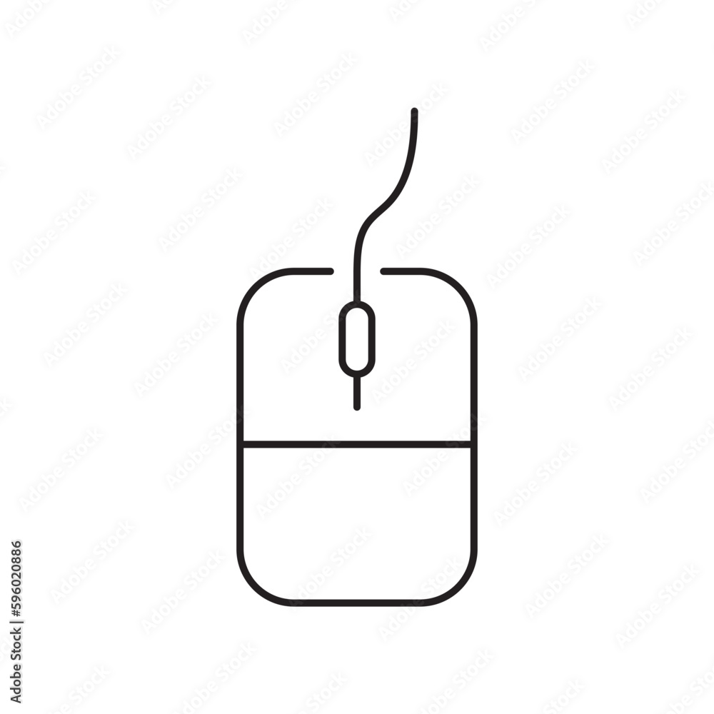 PC mouse vector icon. Mouse flat sign design. Computer mouse symbol pictogram. UX UI icon PC mouse vector icon. Mouse flat sign design. Computer mouse symbol pictogram. UX UI icon