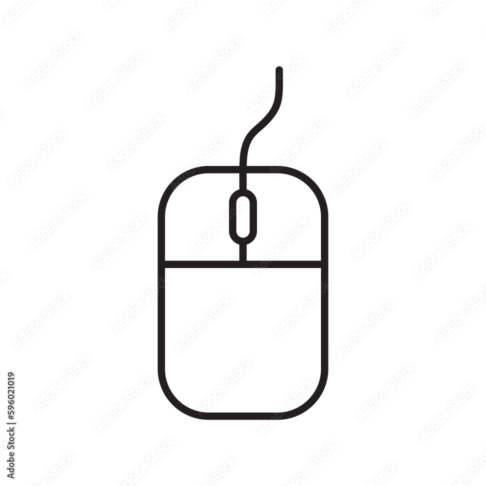 PC mouse vector icon. Mouse flat sign design. Computer mouse symbol pictogram. UX UI icon PC mouse vector icon. Mouse flat sign design. Computer mouse symbol pictogram. UX UI icon