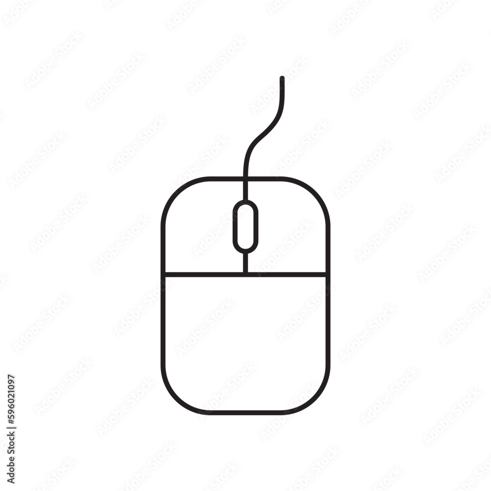 PC mouse vector icon. Mouse flat sign design. Computer mouse symbol pictogram. UX UI icon PC mouse vector icon. Mouse flat sign design. Computer mouse symbol pictogram. UX UI icon