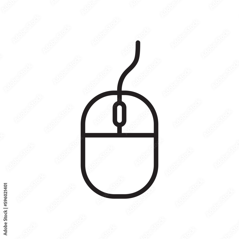 PC mouse vector icon. Mouse flat sign design. Computer mouse symbol pictogram. UX UI icon PC mouse vector icon. Mouse flat sign design. Computer mouse symbol pictogram. UX UI icon