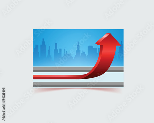 supper hero business man road banner, illustration design, man buildup banner design