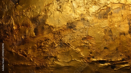 Gold metal texture. Generative AI