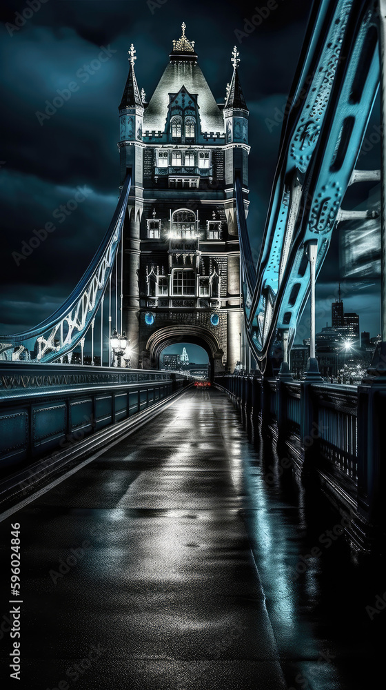 Obraz premium Tower Bridge. London. Breathtaking travel destination place. Generative AI