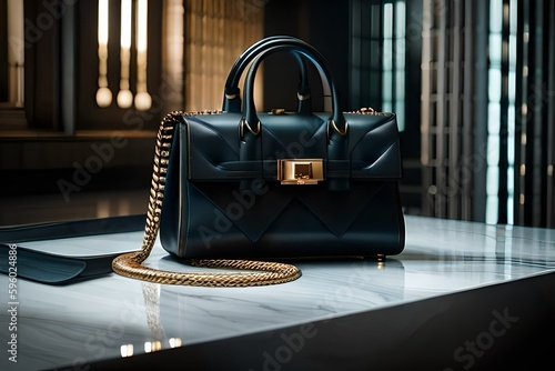 Elegante Handtasche in luxus Szene