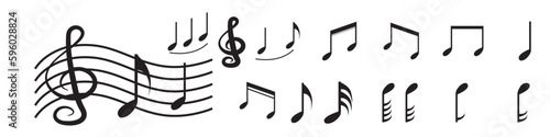 musical scale icon design template vector