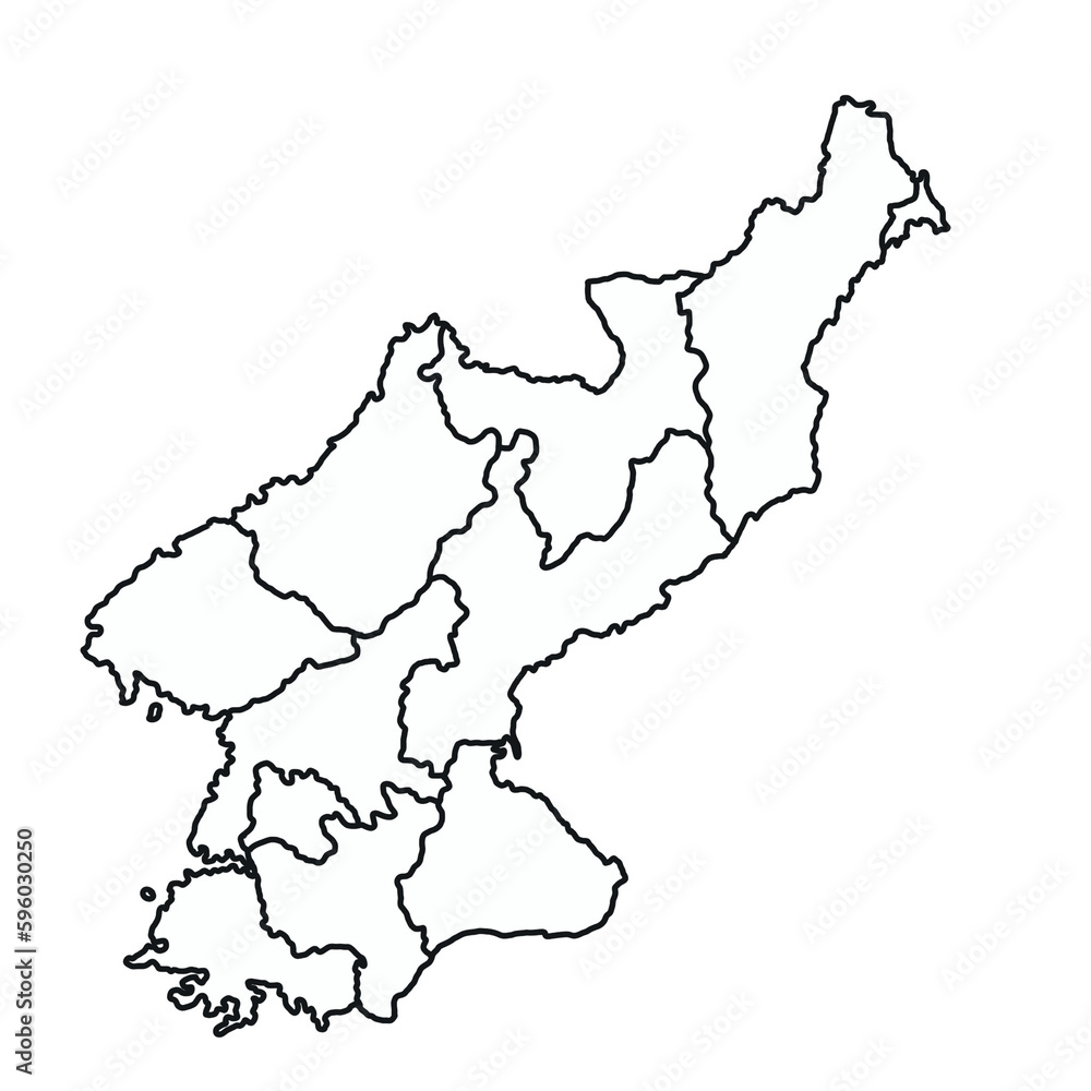 Minimal North Korea Map