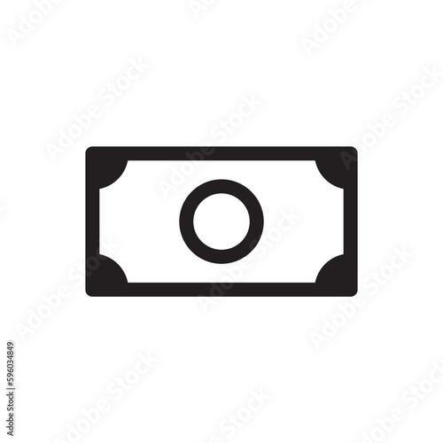 Money vector icon. Cash icon. Cash flat sign design. Money symbol. Cash outline icon. Dollar pictogram. UX UI icon