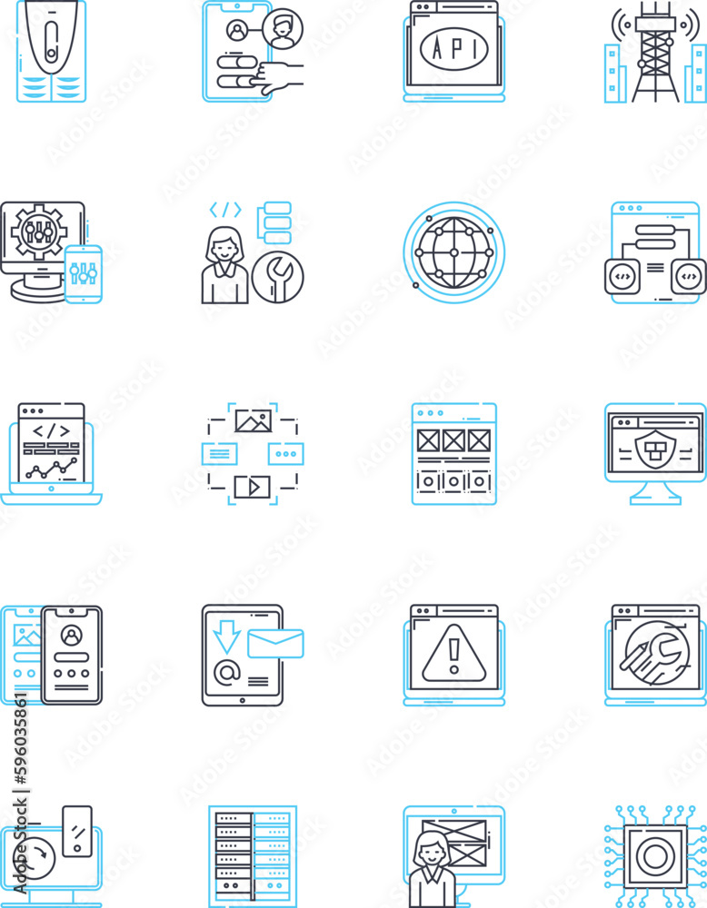 Individual growth linear icons set. Self-improvement, Personal development, Enlightened, Transformation, Flourishing, Evolving, Empowerment line vector and concept signs. Maturation,Progression